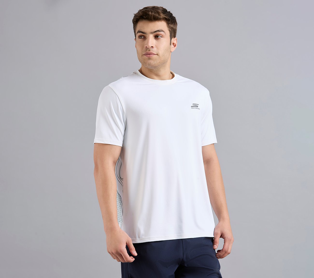 OVERBRANDING PICKLEBALL TEE, WHITE Apparels Bottom View