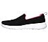GO WALK JOY-CENTERPIECE, BLACK/HOT PINK Footwear Left View