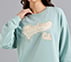 SKECHERS APPLIQUED SWEATSHIRT, OFF WHITE/NAVY