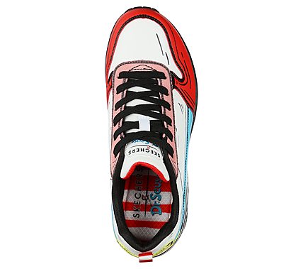 UNO - JUMP AND KICKS, WHITE/MULTI Footwear Top View