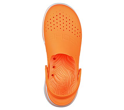 GO WALK 5 - UNMATCHED, OORANGE Footwear Top View