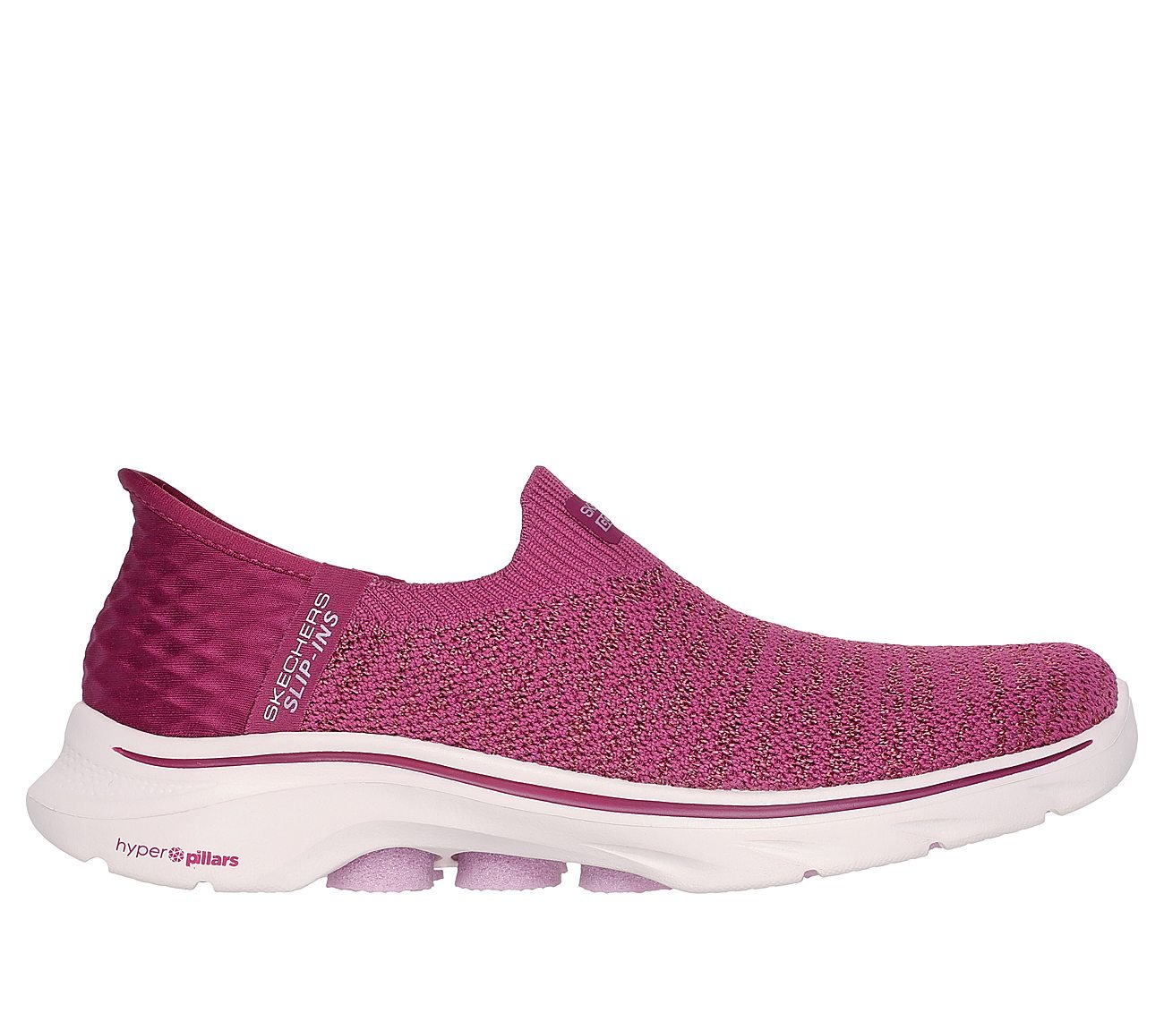 GO WALK 7 - SPRINGTIME, PLUM Footwear Lateral View