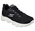 GO WALK MASSAGE FIT, BLACK/WHITE Footwear Right View