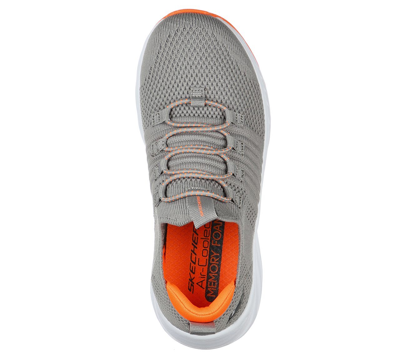 ELITE RUSH, GREY/ORANGE Footwear Top View