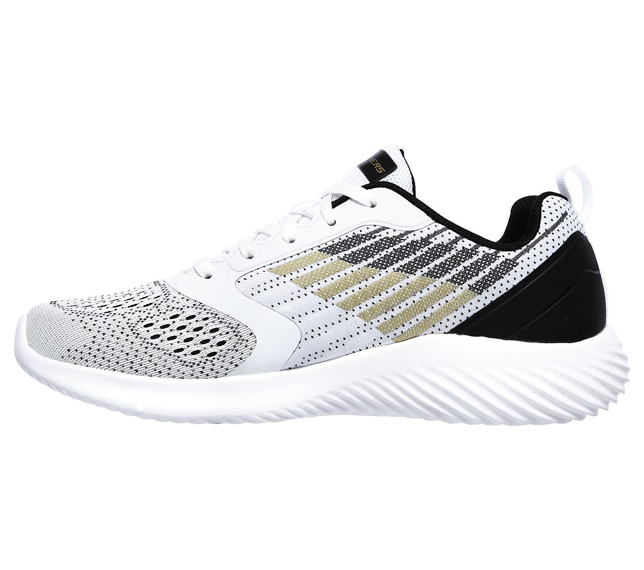 BOUNDER - VERKONA, WHITE BLACK Footwear Left View