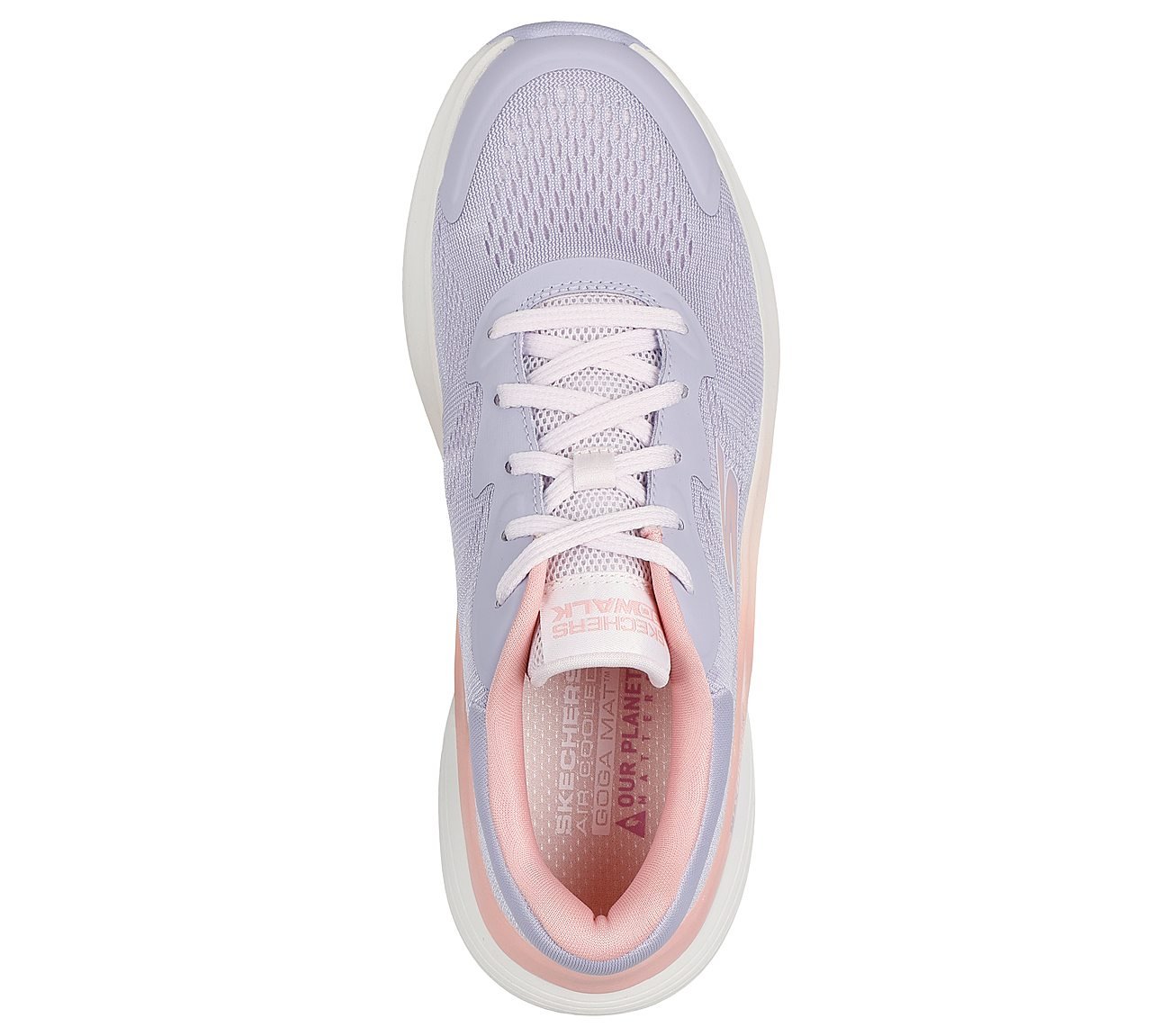 GO WALK MAX WALKER - VEA, LAVENDER/LIGHT PINK Footwear Top View