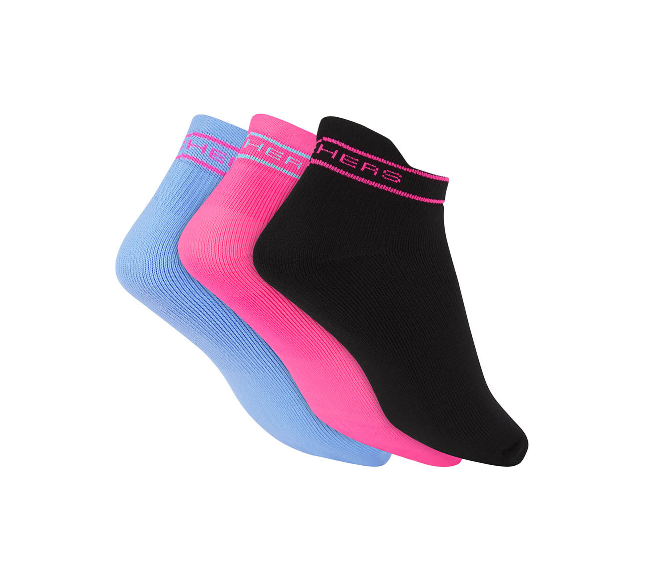 3PK WOMENS FULL TERRY LOW CUT, MULTI Accessories Top View