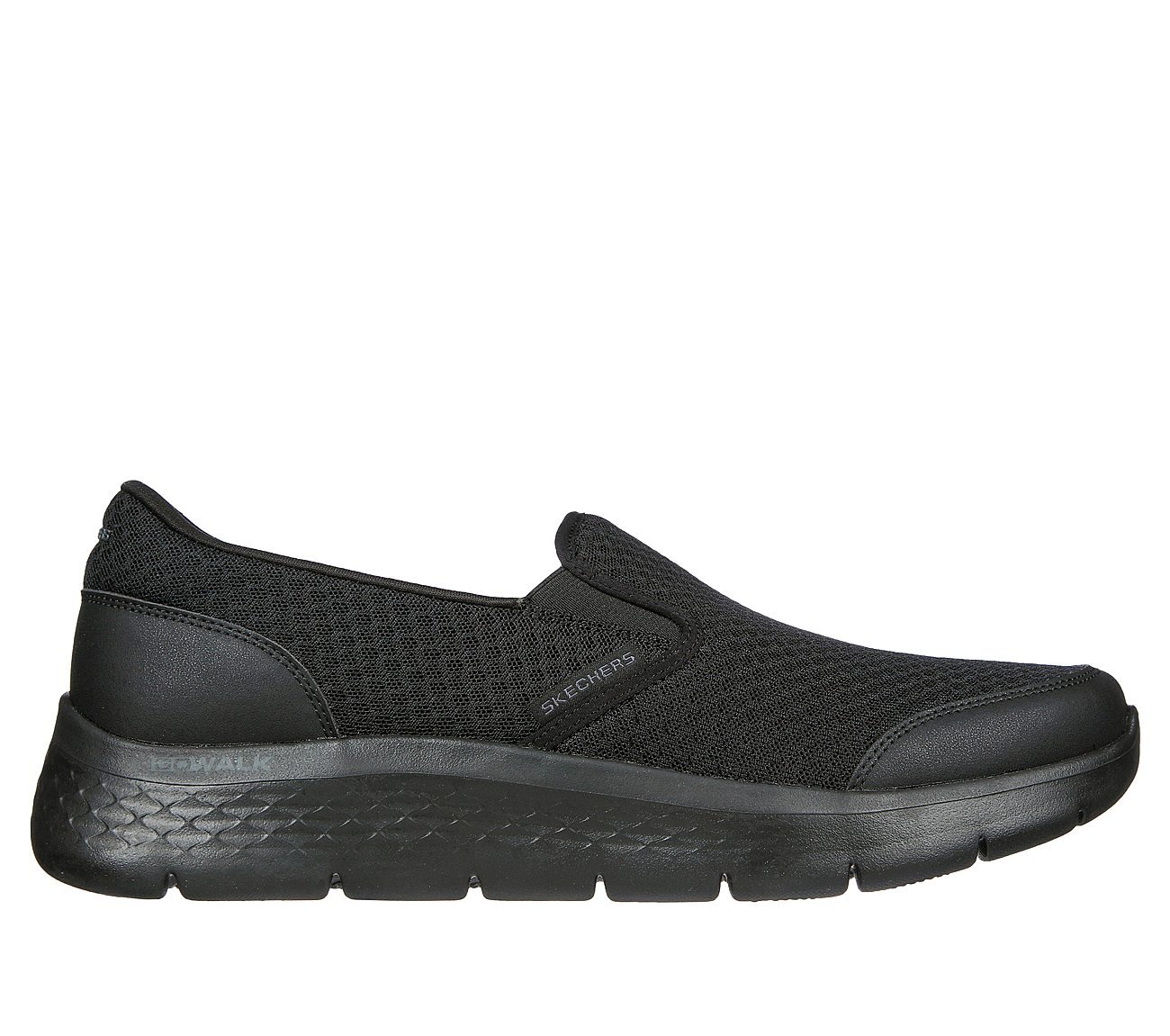 GO WALK FLEX - REQUEST, BBLACK Footwear Lateral View