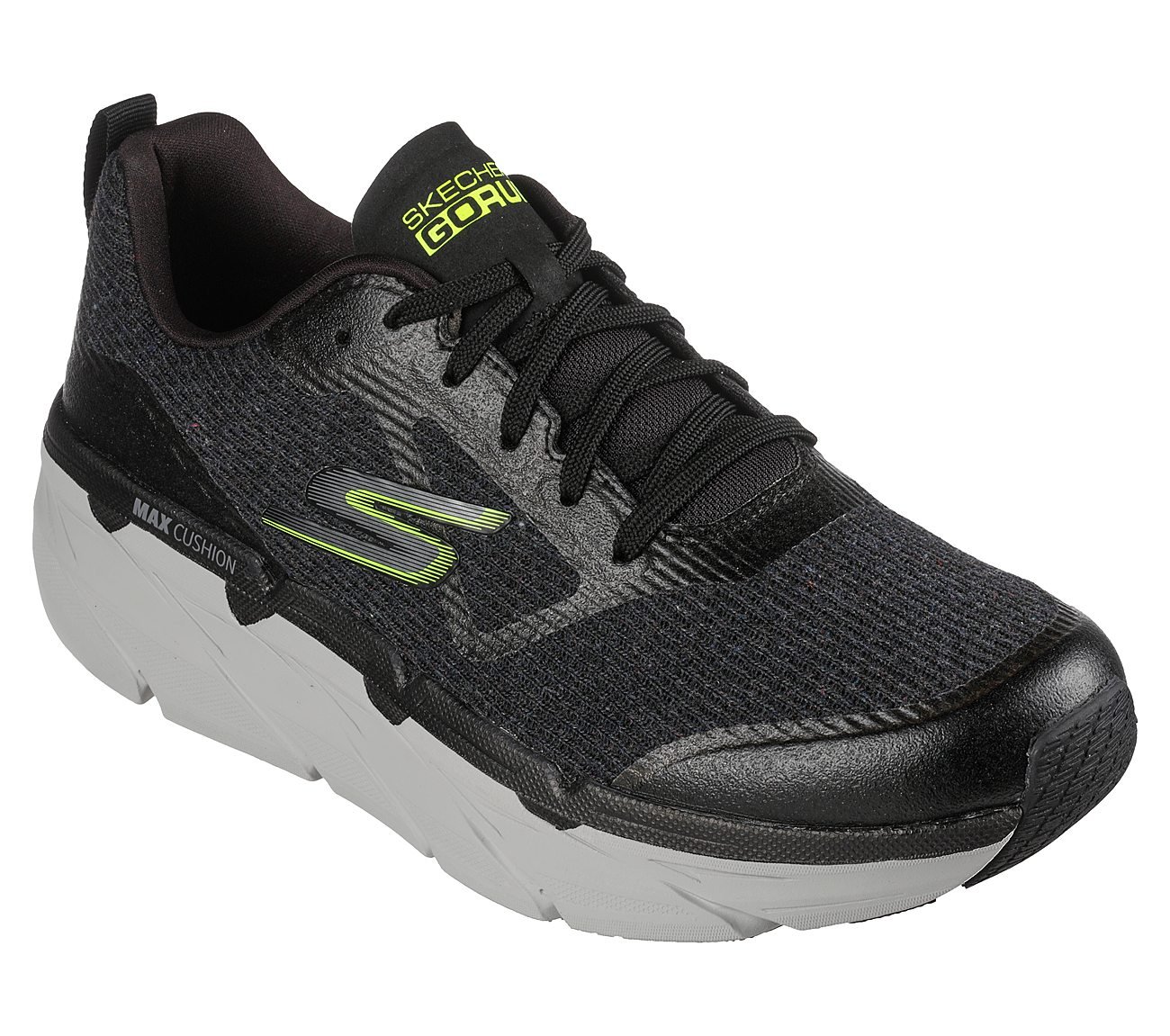MAX CUSHIONING PREMIER - YOUR, BLACK/LIME Footwear Right View