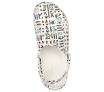 ARCHFIT FOOTSTEPS-BOHO KITTIE, WHITE/MULTI Footwear Top View