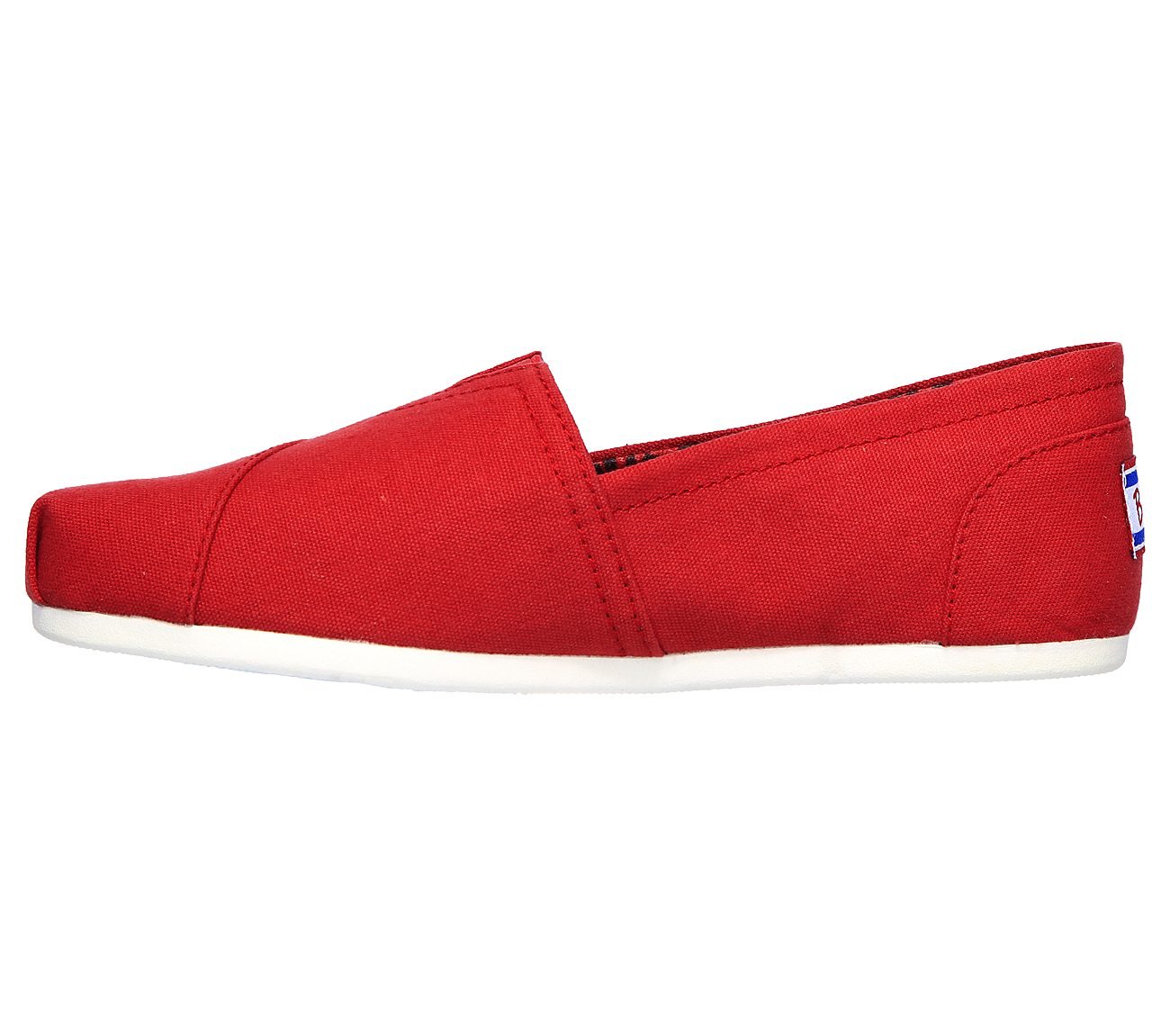 BOBS PLUSH - PEACE & LOVE, DDARK RED Footwear Left View