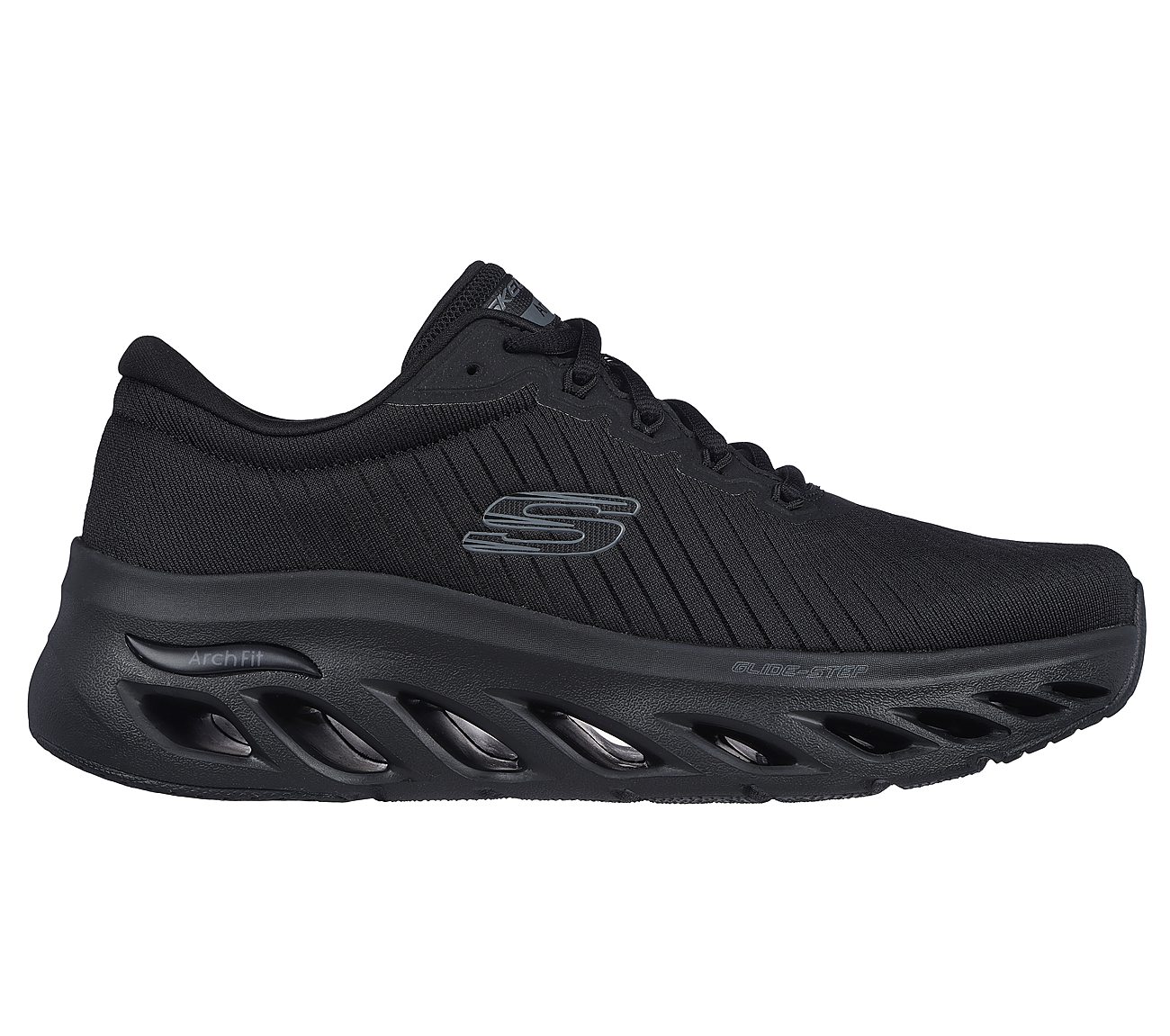 ARCH FIT GLIDE-STEP - KRONOS, BBLACK Footwear Lateral View