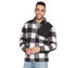 SWIFT PRINTED SHERPA JACKET, GREY Apparel Bottom View