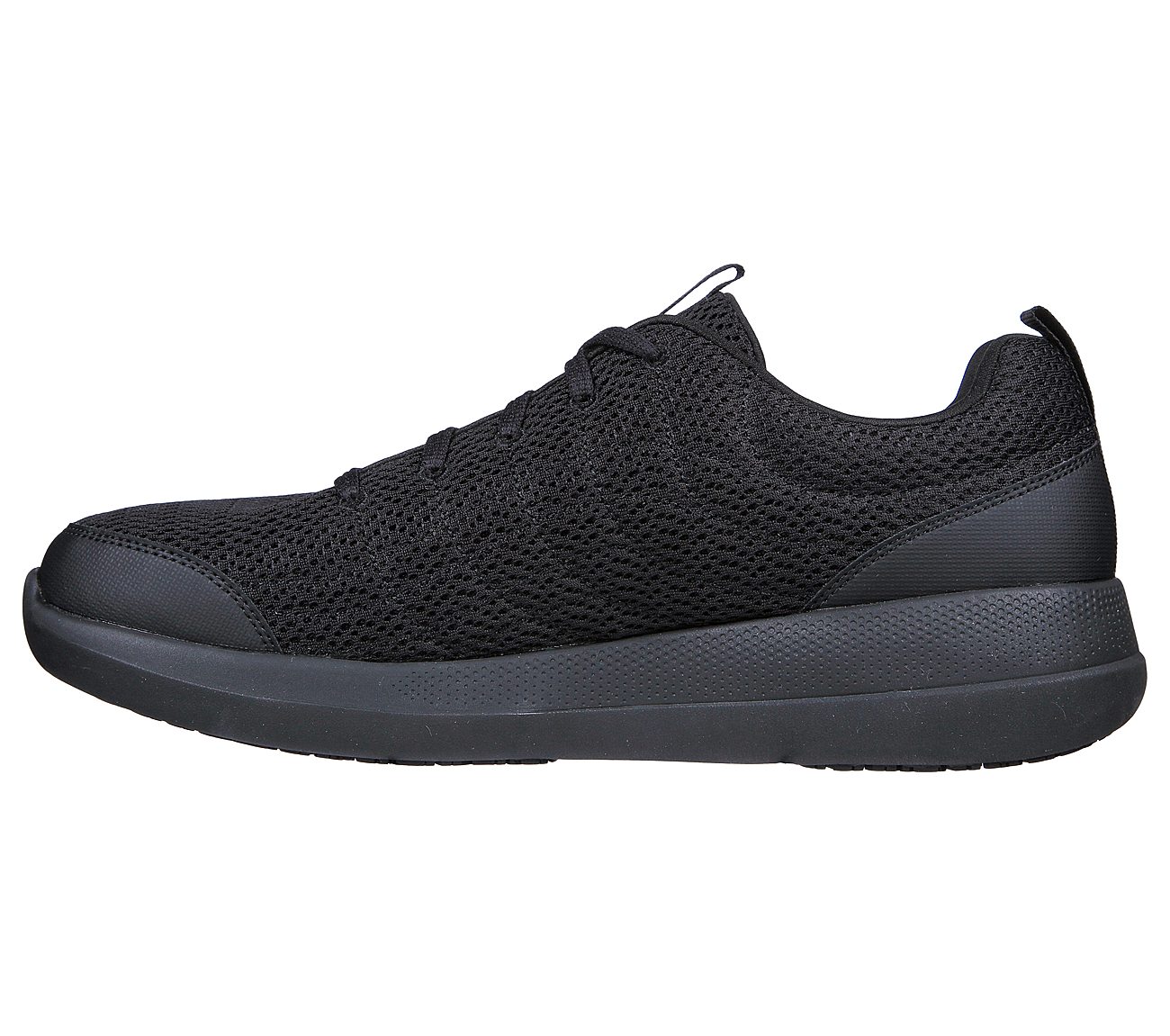 Skechers Black Go Walk Stability Advanceme Mens Lace Up Shoes - Style ...