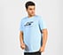 LOGO GRAPHIC PRINT T-SHIRT, CHARCOAL/LT. BLUE Apparel Top View