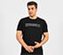 DUAL PRINT VARSITY GRAPHIC T-SHIRT, BLACK Apparel Lateral View