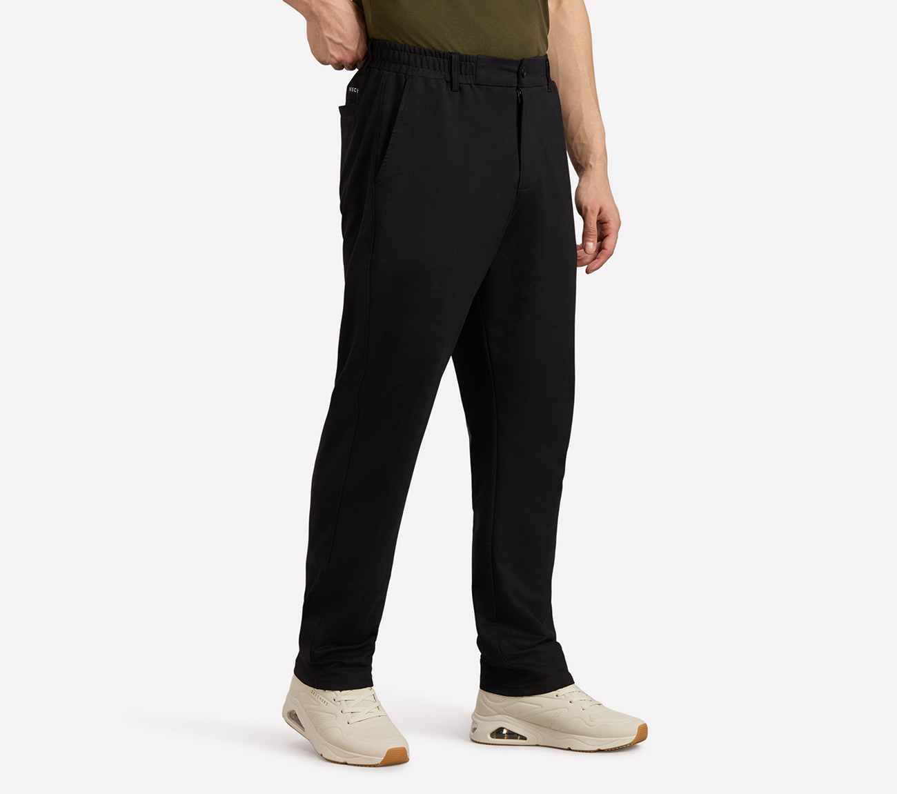 PULL UP APARTMENT PANTS, BLACK Apparels Bottom View