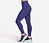 SKECHERS ENDURANCE SEAMLESS LEGGING, NAVY/PURPLE Apparels Bottom View
