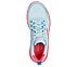D'LUX WALKER 2.0-NEON SITES, AQUA/MULTI Footwear Top View