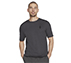GOKNIT PIQUE SS T-SHIRT, CCHARCOAL Apparels Lateral View