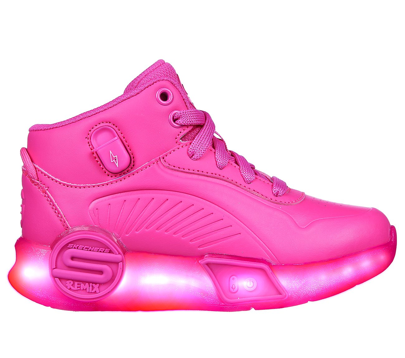 S-LIGHTS REMIX, HHOT PINK Footwear Right View