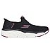 MAX CUSHIONING ELITE-SMOOTH T, BLACK/BURGUNDY Footwear Lateral View