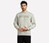 FRONT LINEAR BRANDING SWEATSHIRT, CHARCOAL/LT. GRAY