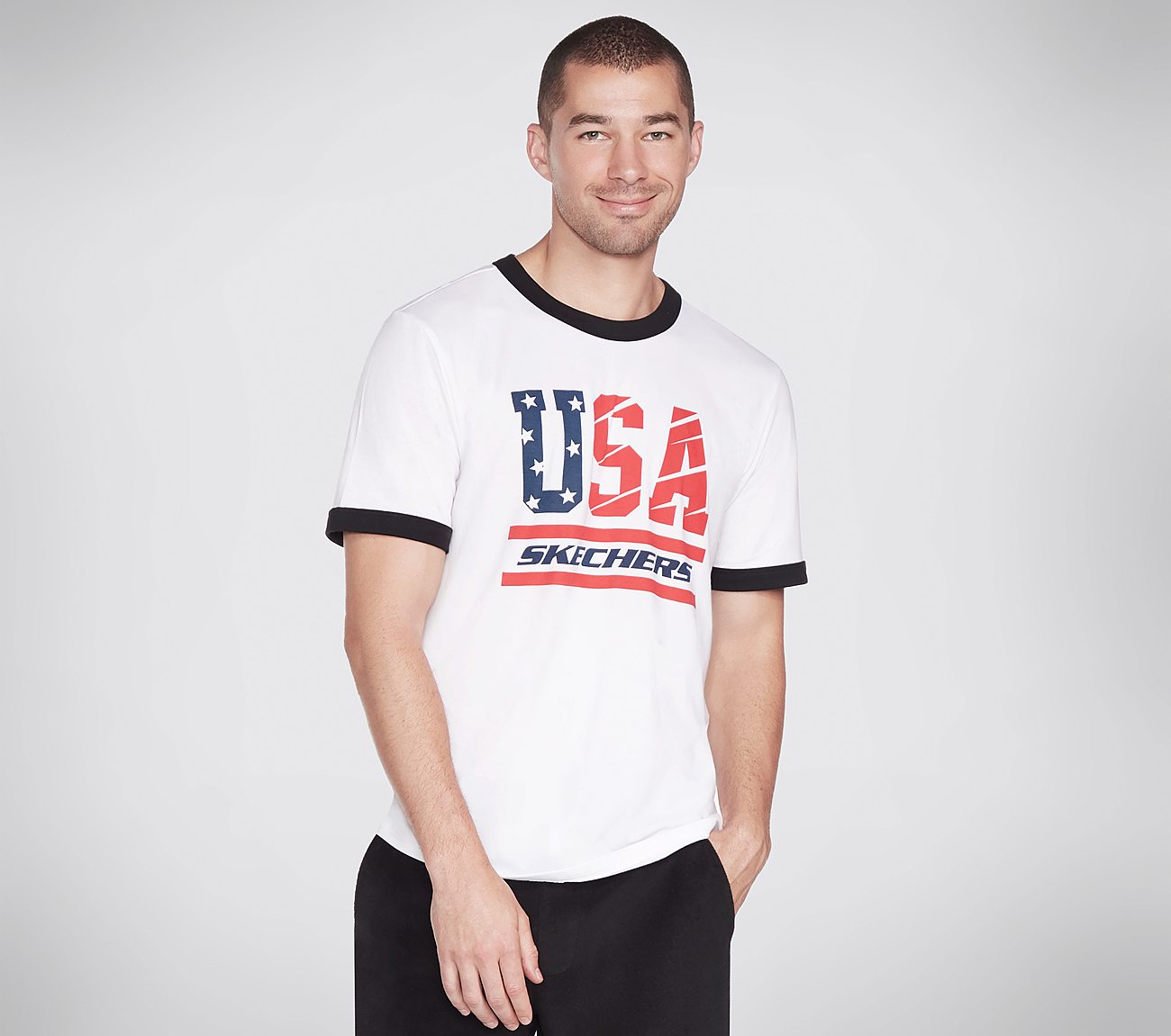 USA SKECHERS RINGER, WWWHITE Apparels Lateral View
