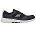 GO WALK 6 - COMPETE, BLACK/GREY Footwear Right View