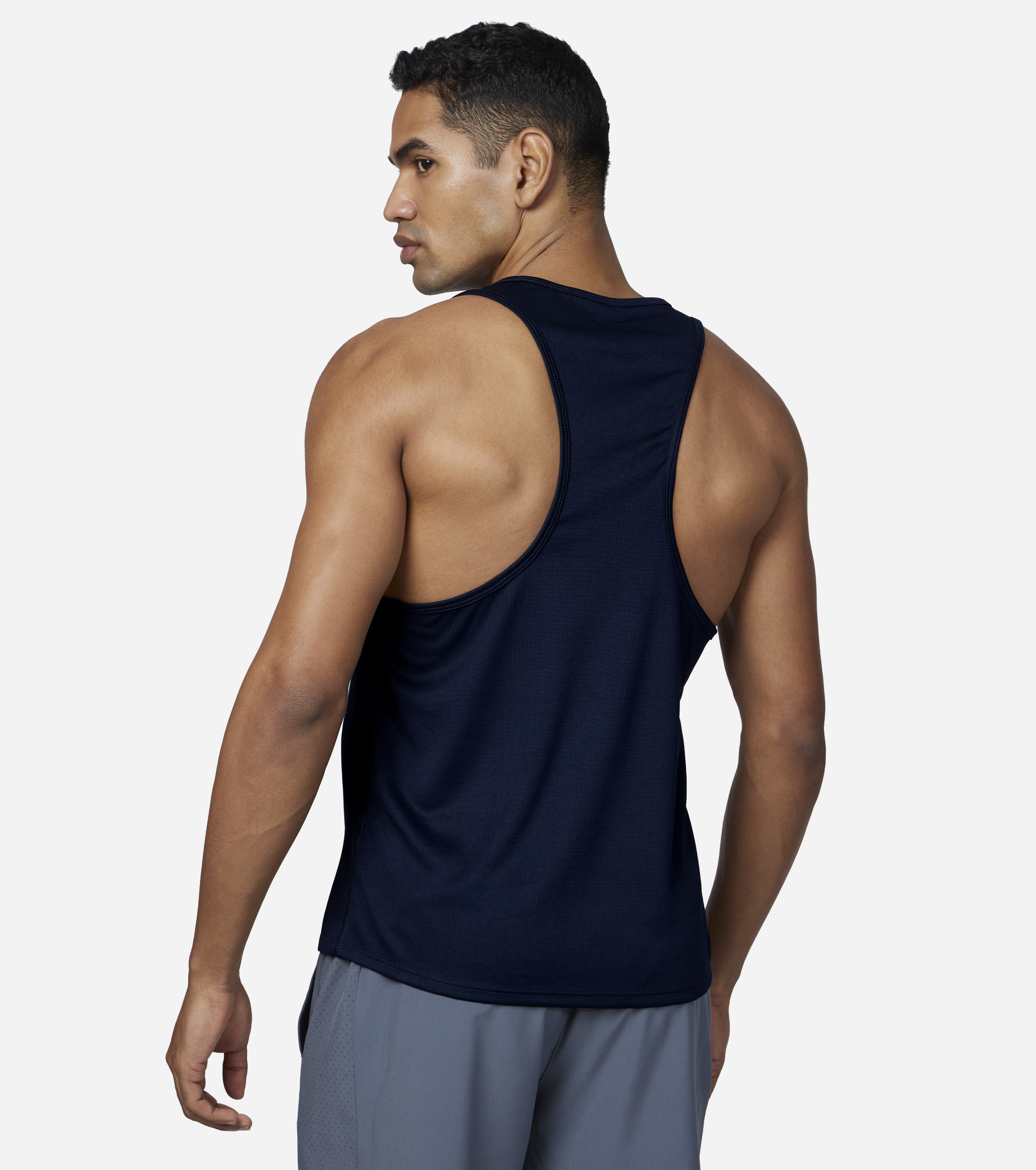 GORUN RAZOR SINGLET, NNNAVY Apparels Bottom View