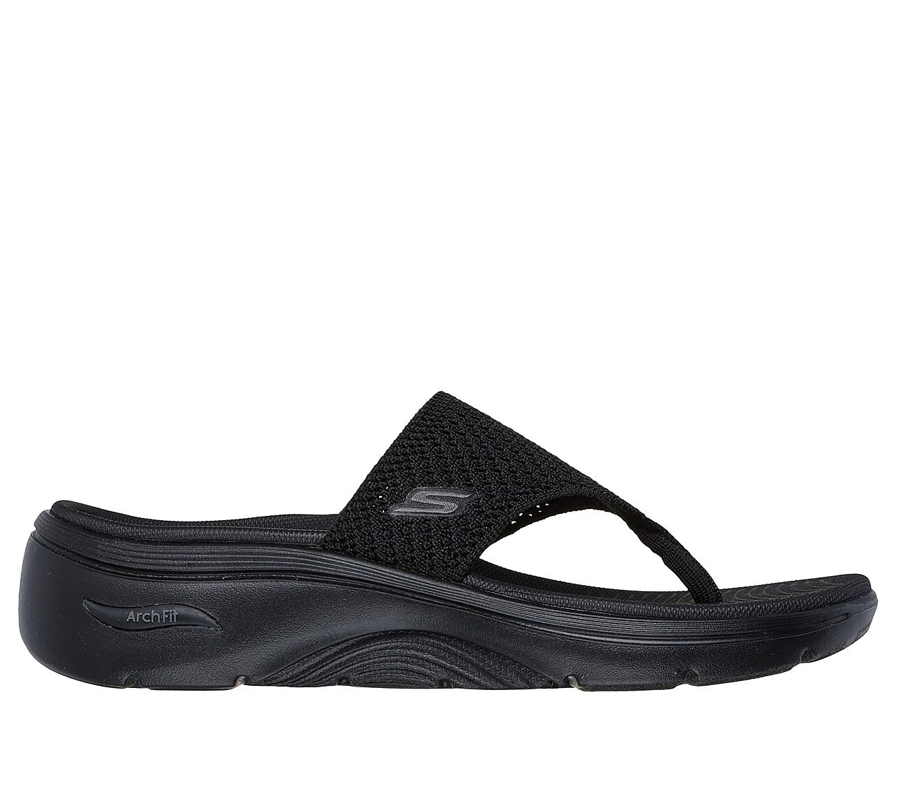 GO WALK ARCH FIT 2, BLACK Footwear Lateral View