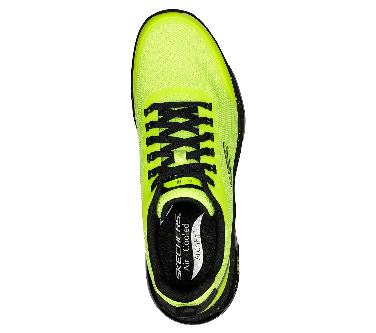 ARCH FIT ELEMENT AIR, LIME/BLACK Footwear Top View
