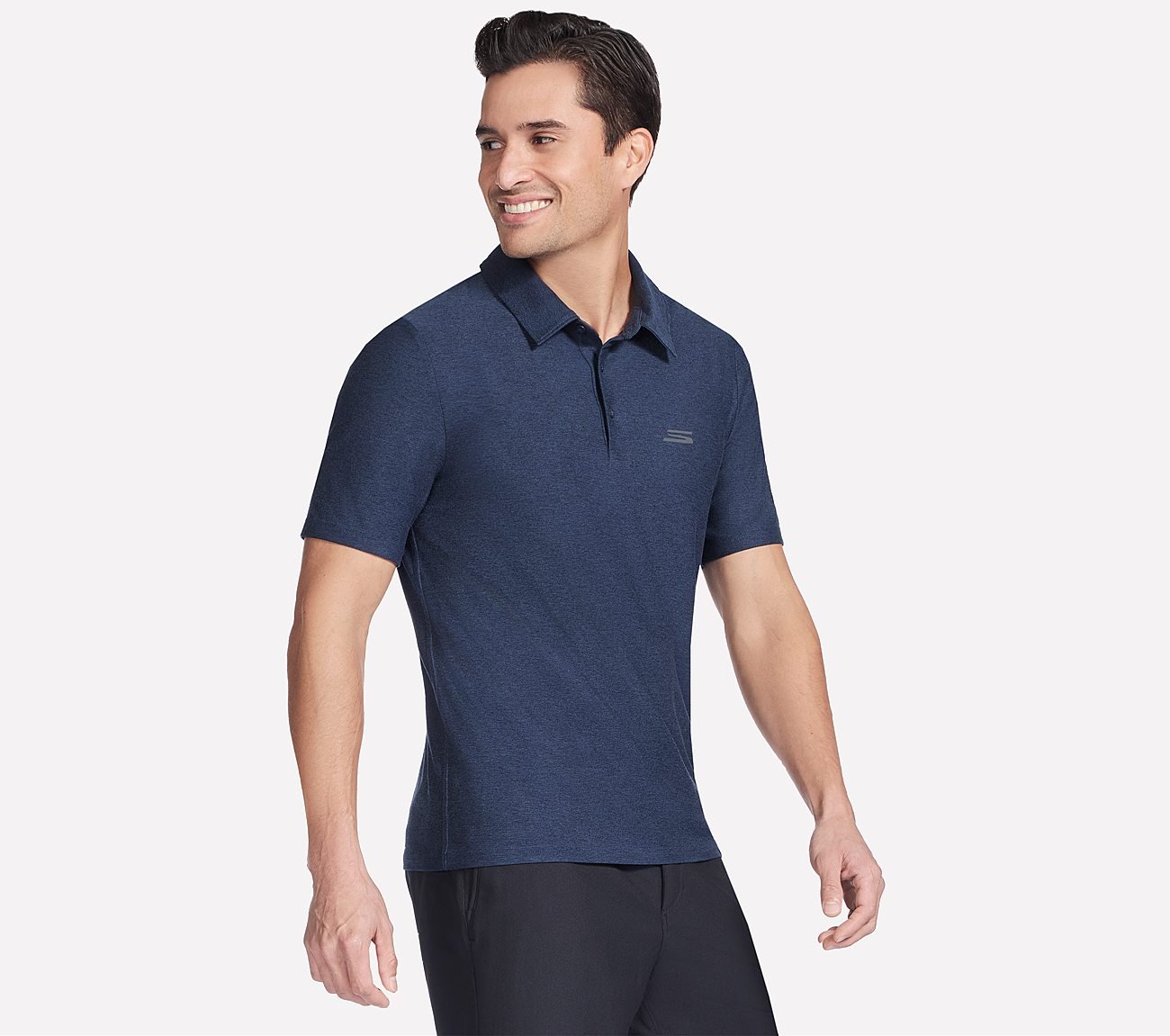GODRI ALL DAY POLO, NAVY Apparel Bottom View