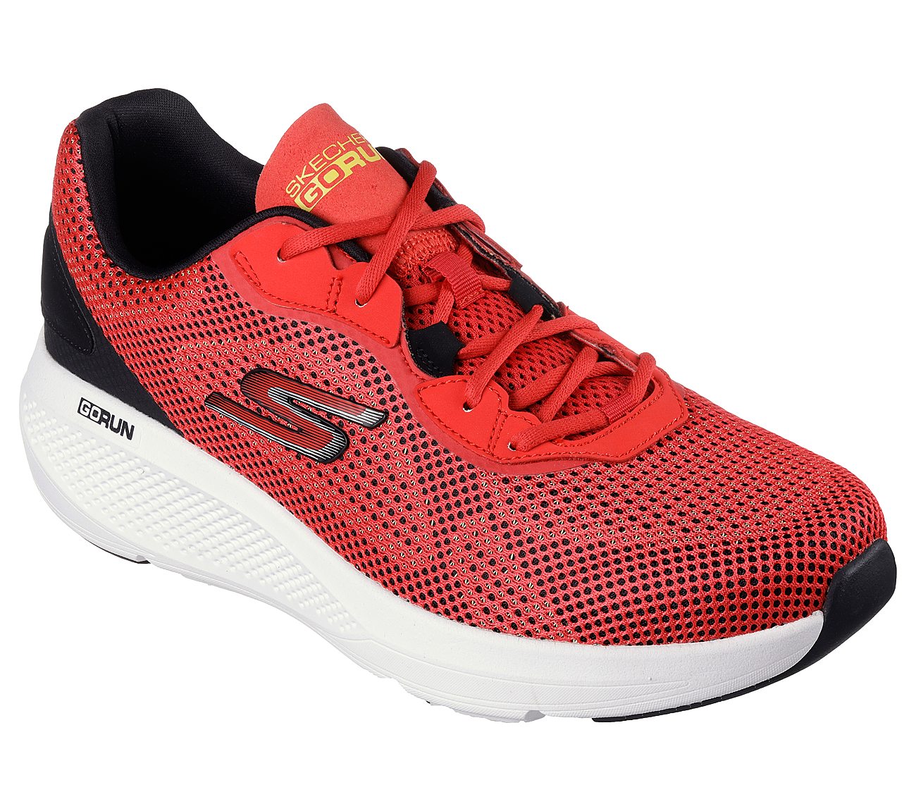 GO RUN ELEVATE, RED/BLACK Footwear Right View