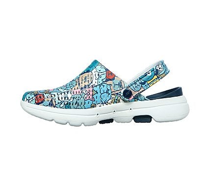 GO WALK 5 FOAMIES - DOG LOVER, NAVY/MULTI Footwear Left View