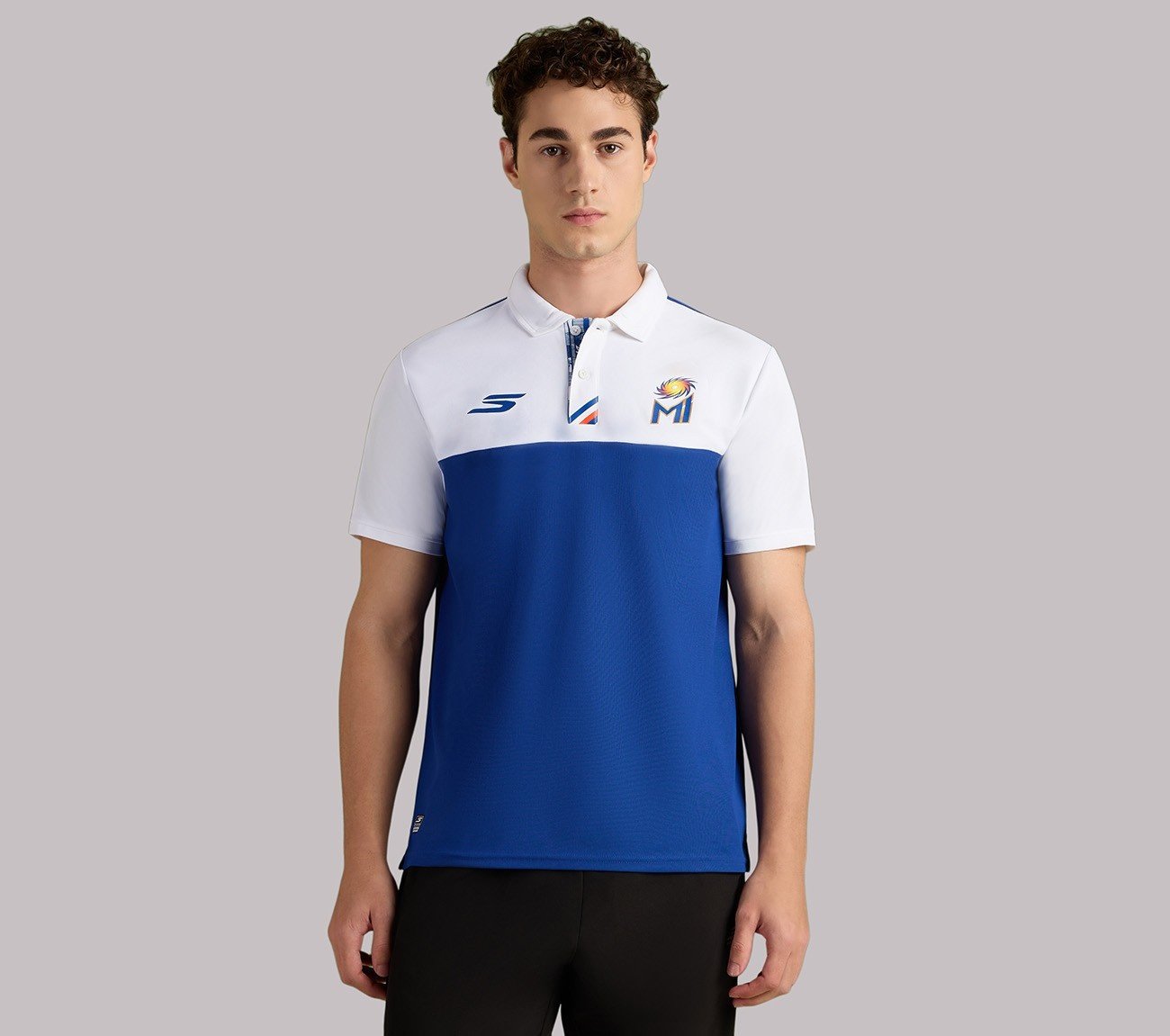 MUMBAI INDIANS TRAVEL POLO, BLUE/WHITE