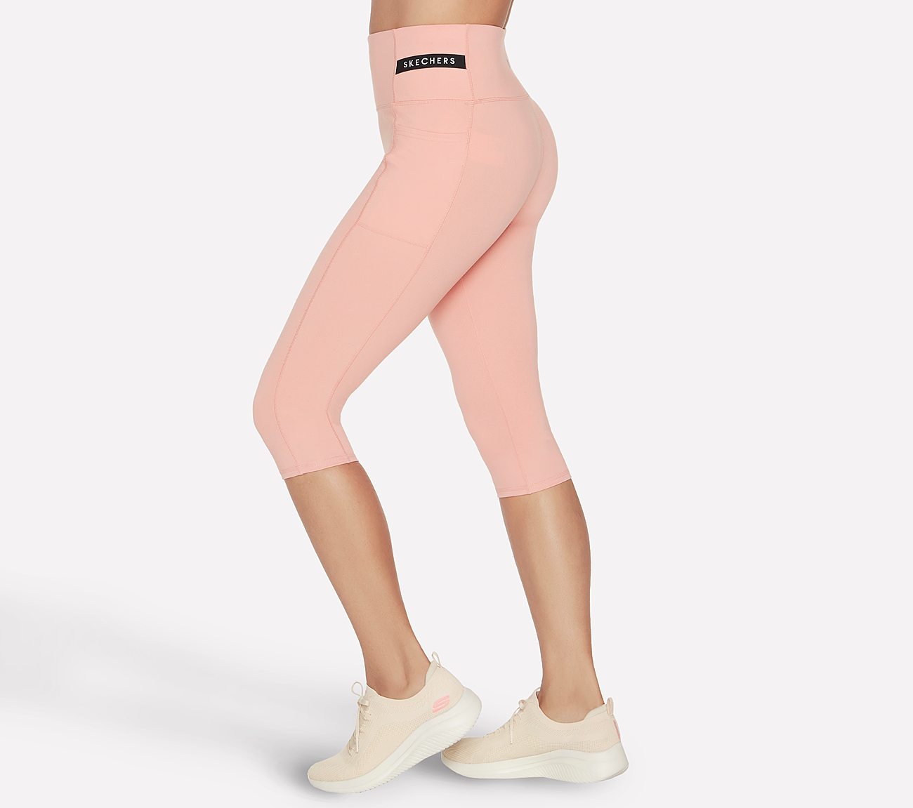 GOSTRETCH CAPRI, CORAL/LIME Apparels Bottom View