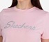 SKECHERS METALLIC LOGO T-SHIRT, WWWHITE Apparel Right View