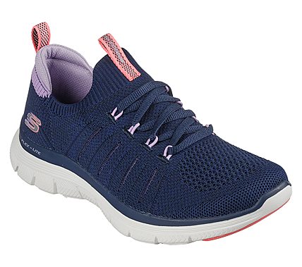 FLEX APPEAL 4.0-VICTORY LAP, NAVY/LAVENDER Footwear Lateral View