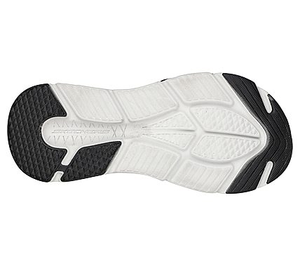 MAX CUSHIONING SANDAL, CHARCOAL/ORANGE Footwear Bottom View