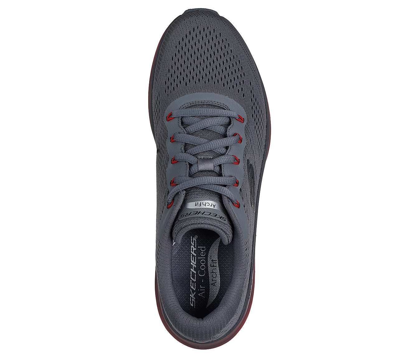 ARCH FIT 2, CHARCOAL/RED Footwear Top View