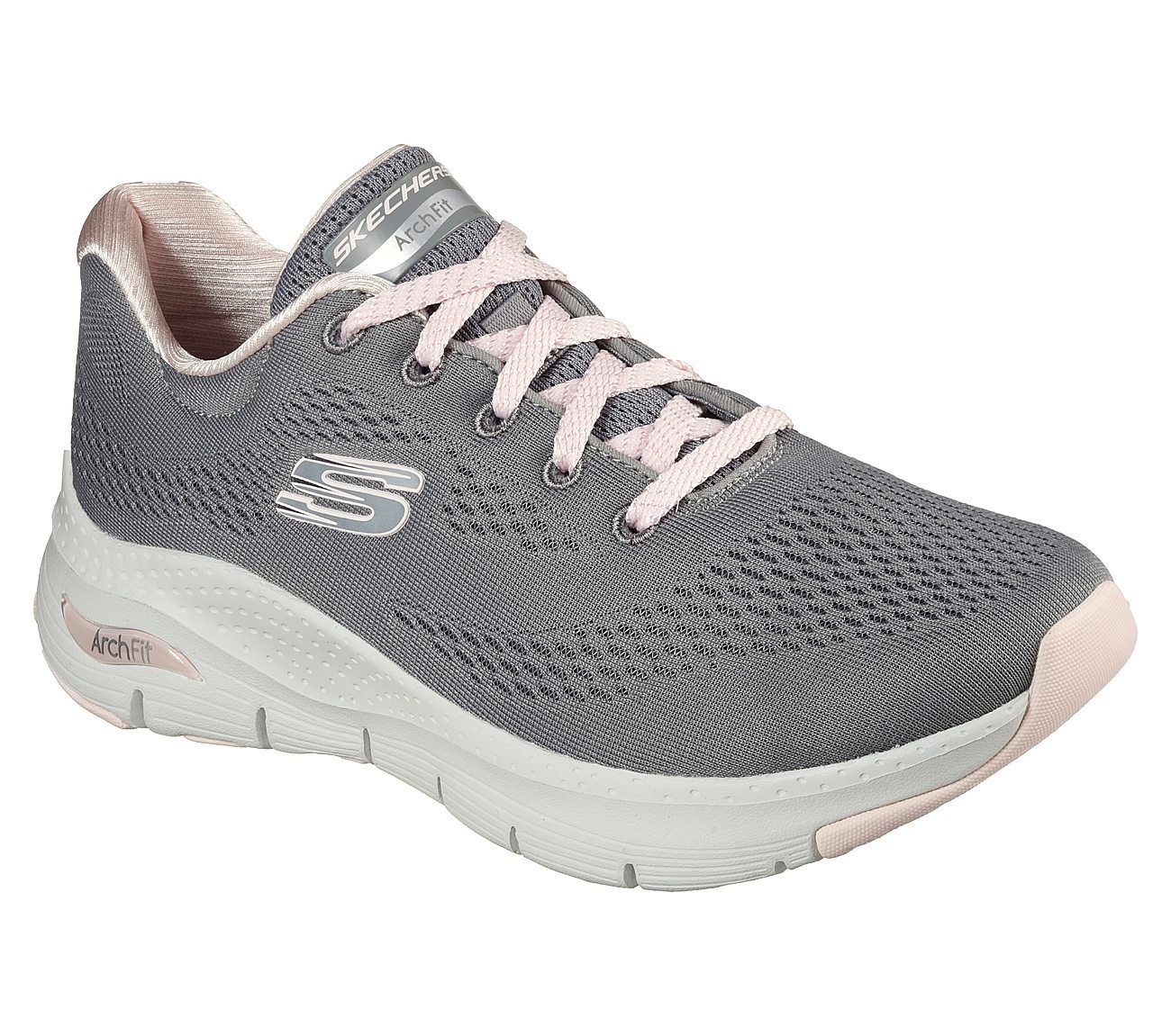 ARCH FIT - BIG APPEAL, GREY/PINK Footwear Lateral View