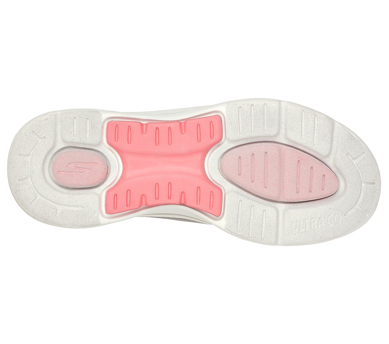 GO WALK ARCH FIT - GRATEFUL, TAUPE/CORAL Footwear Bottom View