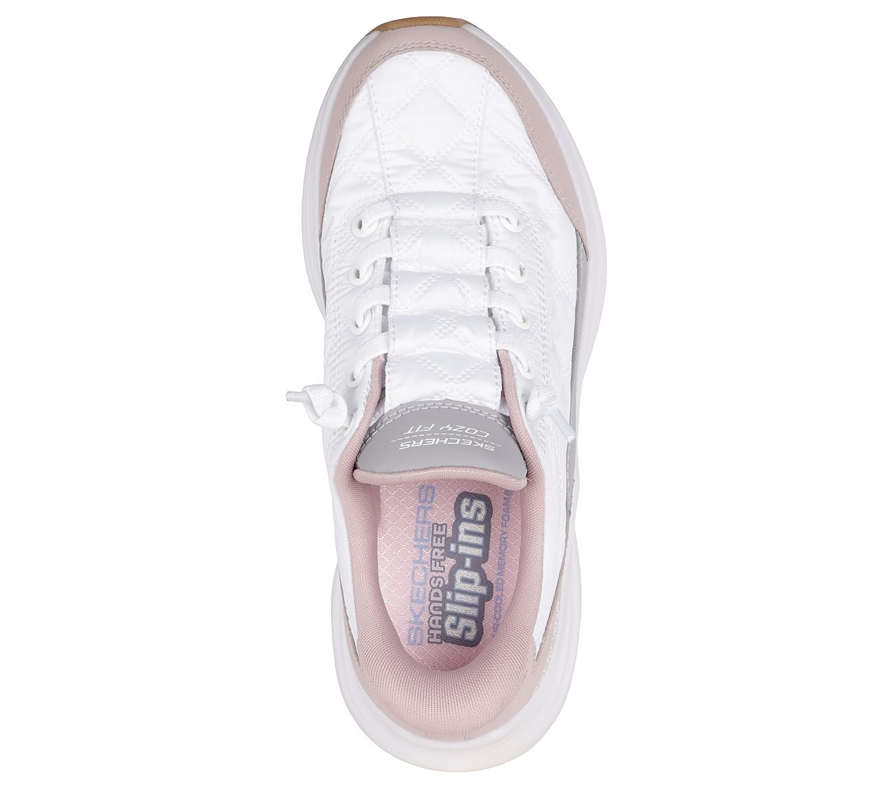 CONTOUR FOAM, WHITE/LAVENDER Footwear Top View