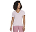 GODRI SERENE V-NECK TEE, PINK/LAVENDER Apparel Lateral View