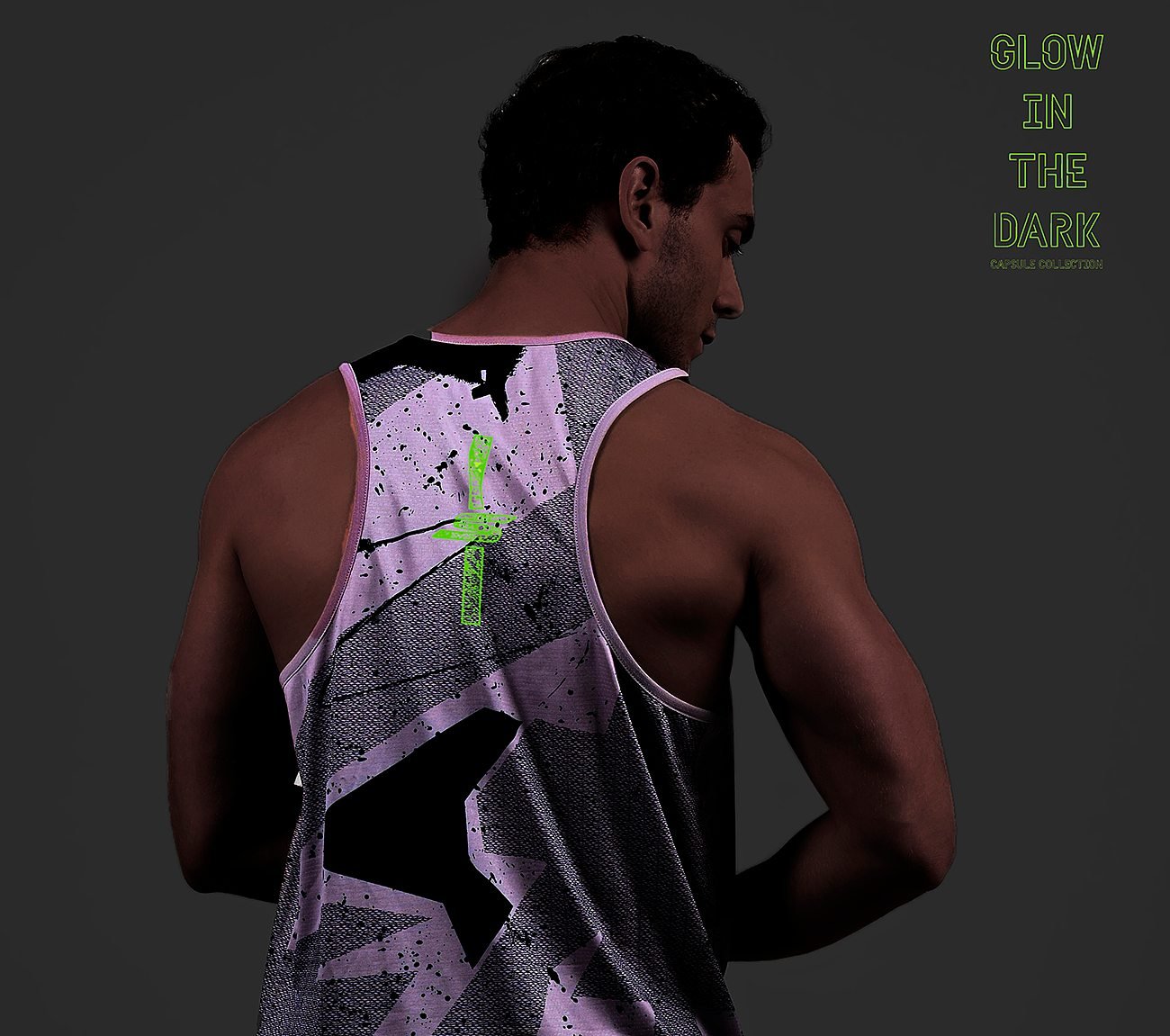 FIRFLY AOP TANK, WHITE/GREY/BLUE Apparels Left View