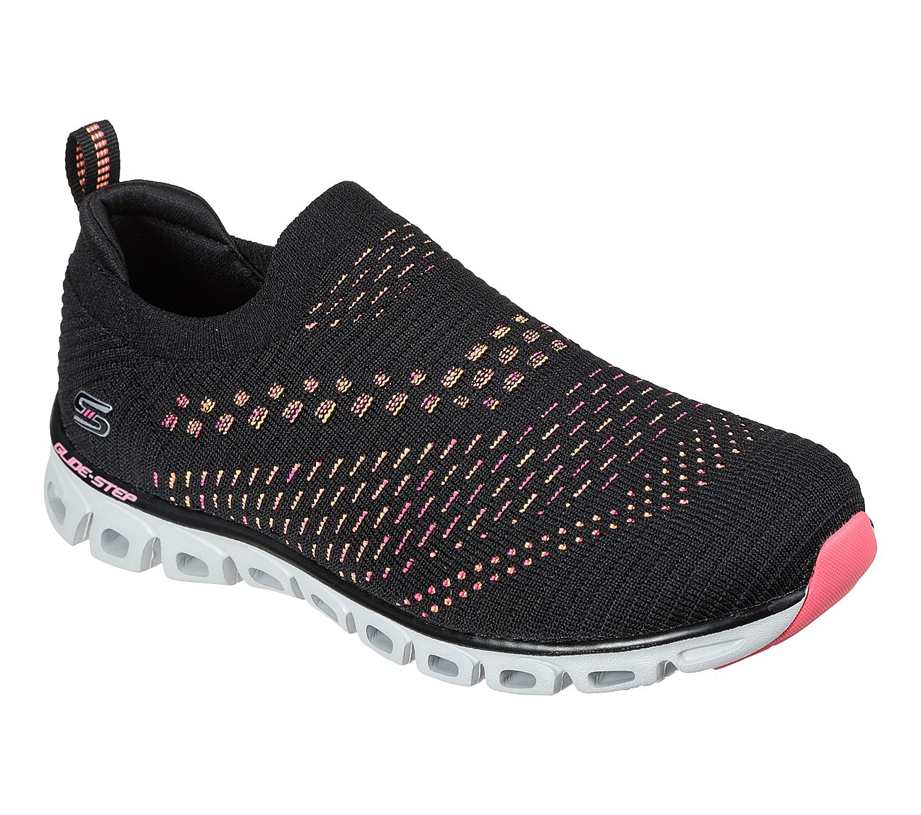 GLIDE-STEP - OH SO SOFT, BLACK/HOT PINK Footwear Right View