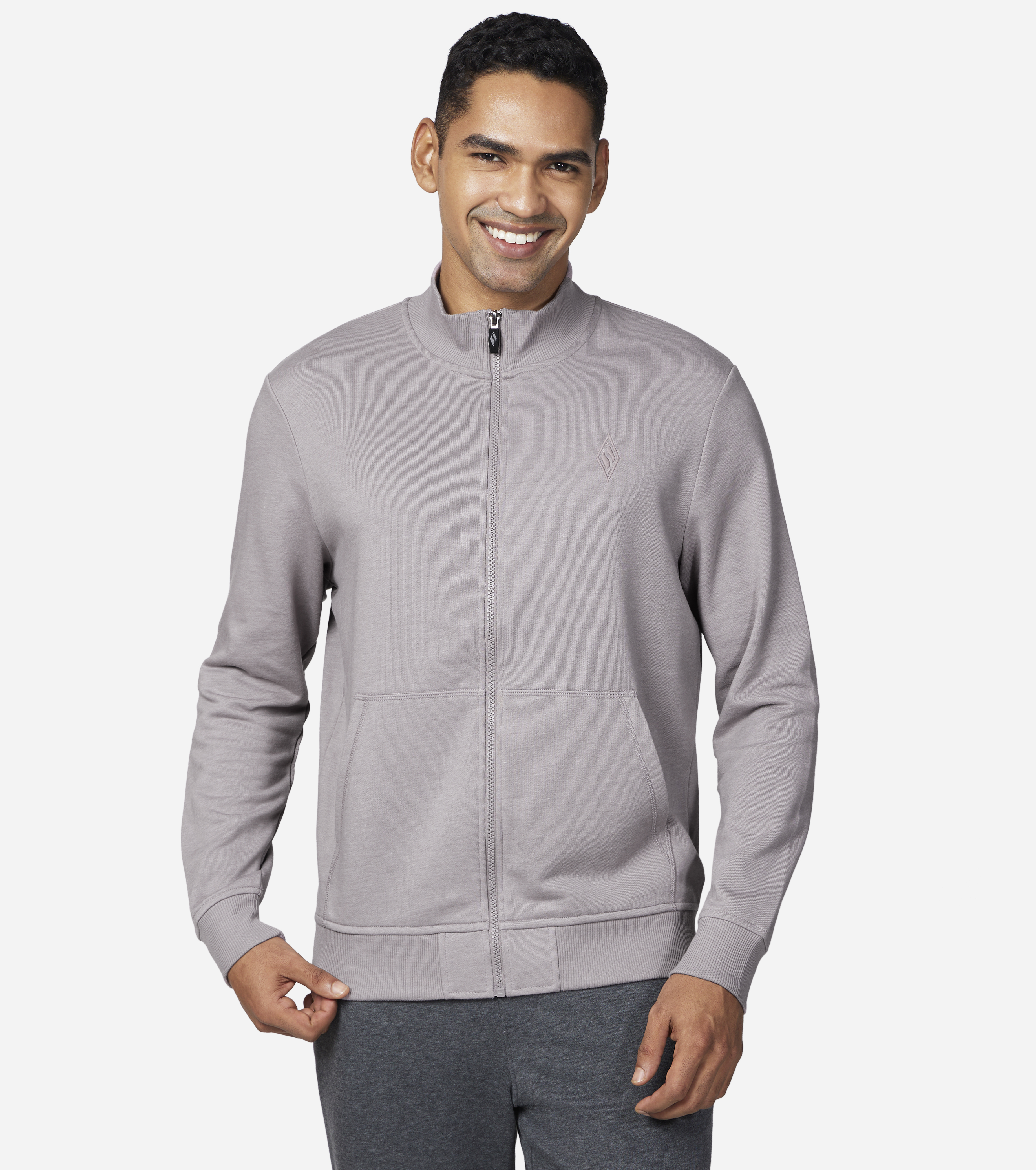 THE HOODLESS HOODIE GOWALK EV, TAUPE/LAVENDER Apparels Lateral View