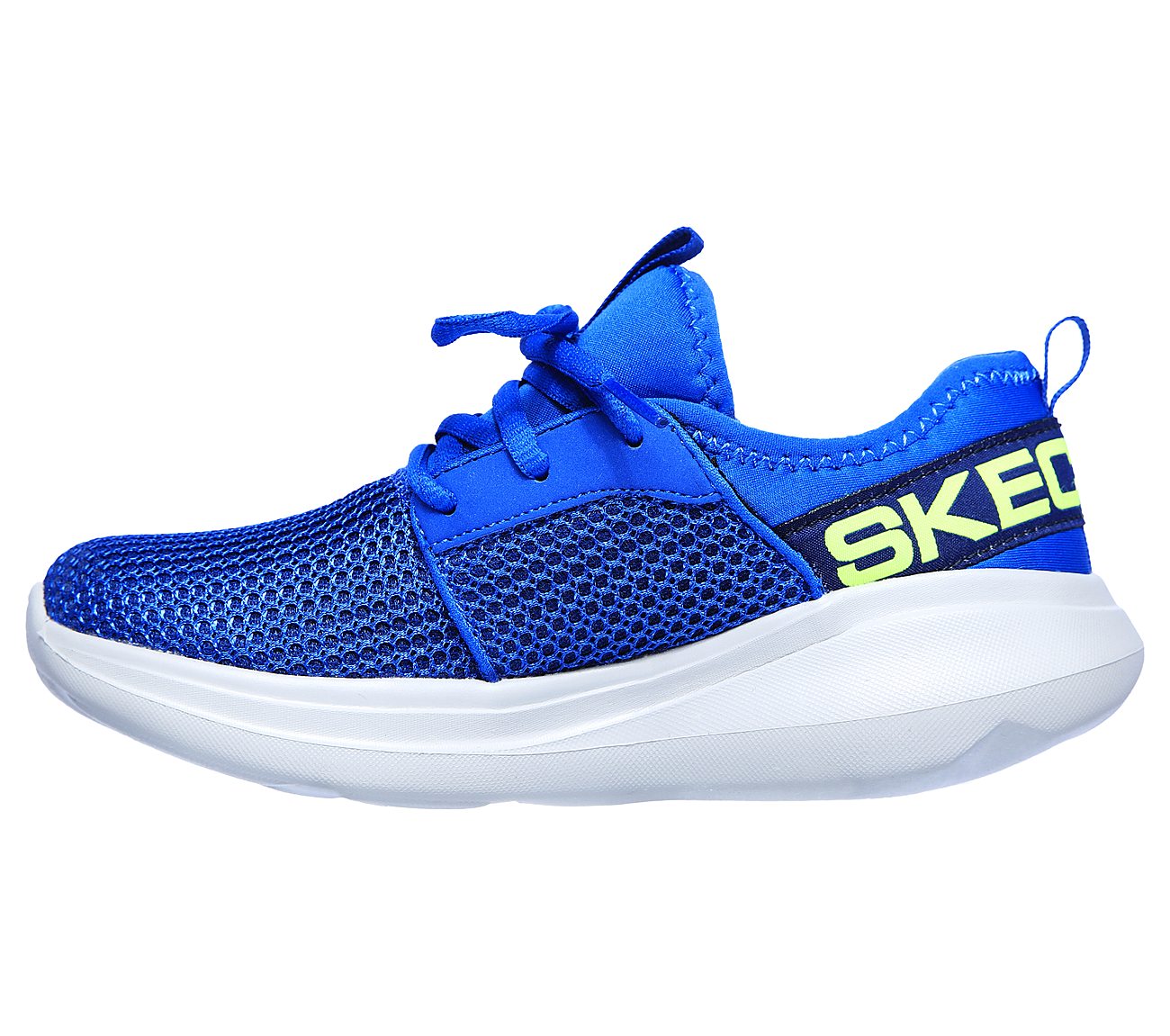 GO RUN FAST - VALOR, BLUE/LIME Footwear Left View