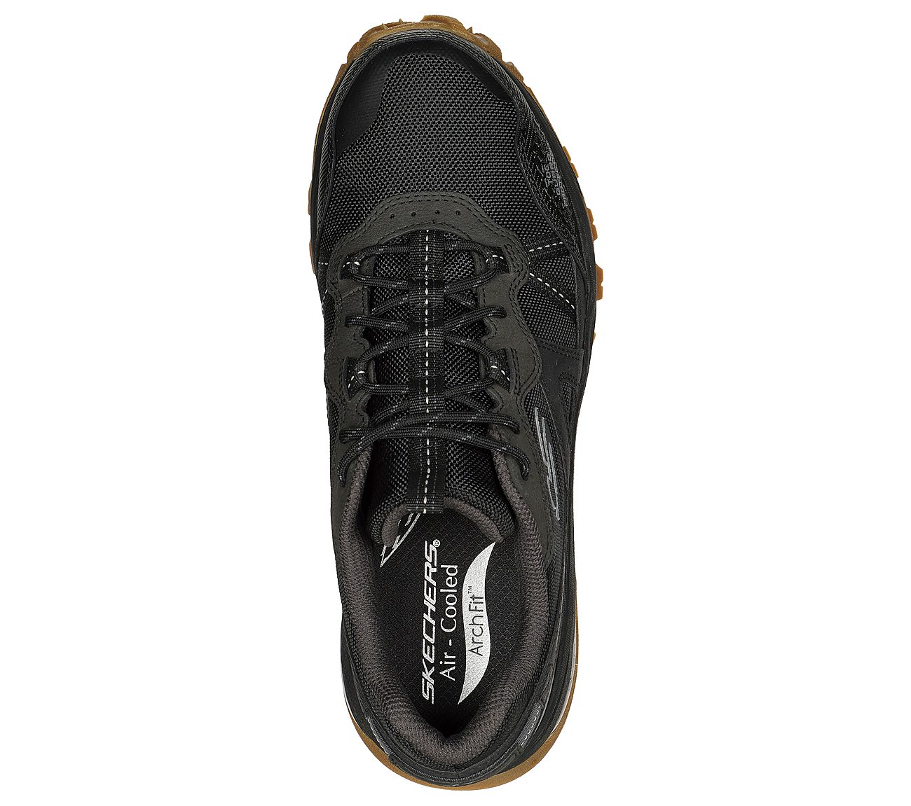 ARCH FIT TRAIL AIR, BBBBLACK Footwear Top View